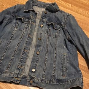 Old navy Distressed Denim Jacket for Women XL